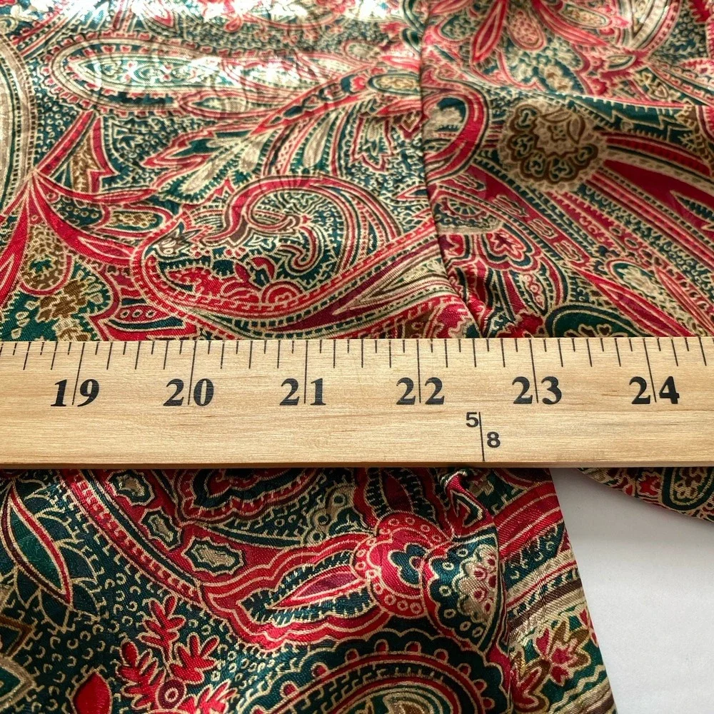 Vintage Victoria's Secret Womens Paisley Kimono‎ Robe Satin Size O/S Boho Chic